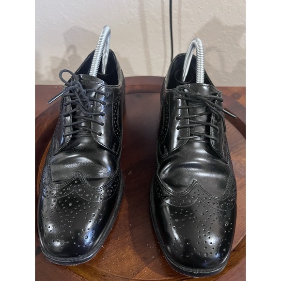 Nunn Bush Black Leather Wingtip Brogue Dress Shoes Men Lace Up Oxford Style 10 M main image 9